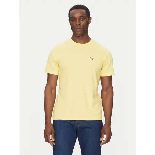 Barbour Barbour T-shirt Essential Sports MTS0331YE36 Žuta Tailored Fit