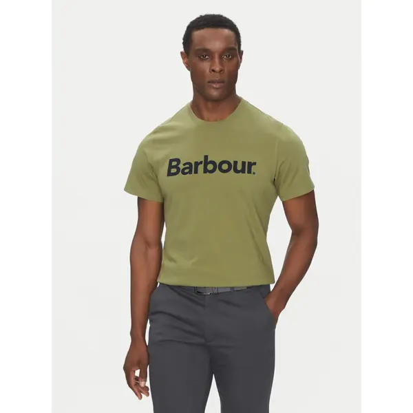 Barbour Barbour T-shirt Logo MTS0531OL39 Zelena Tailored Fit