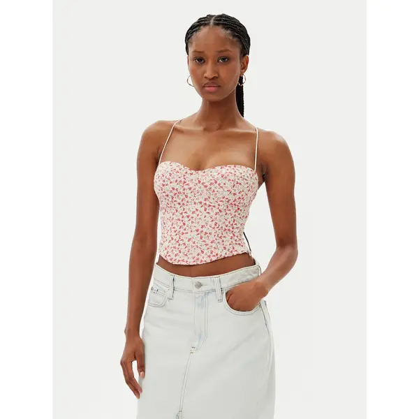 bardot Bardot Top Estie Embroidered 59828TB Šarena Slim Fit