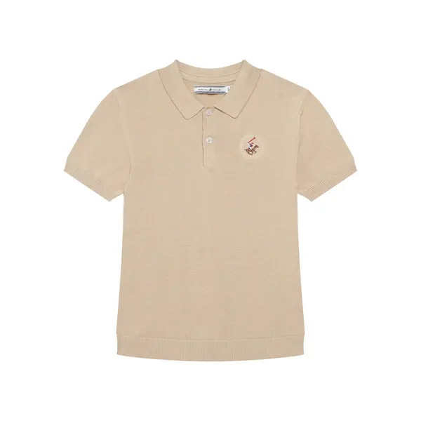 Beverly Hills Polo Club Beverly Hills Polo Club Polo 76B5W0031 Bež Regular Fit