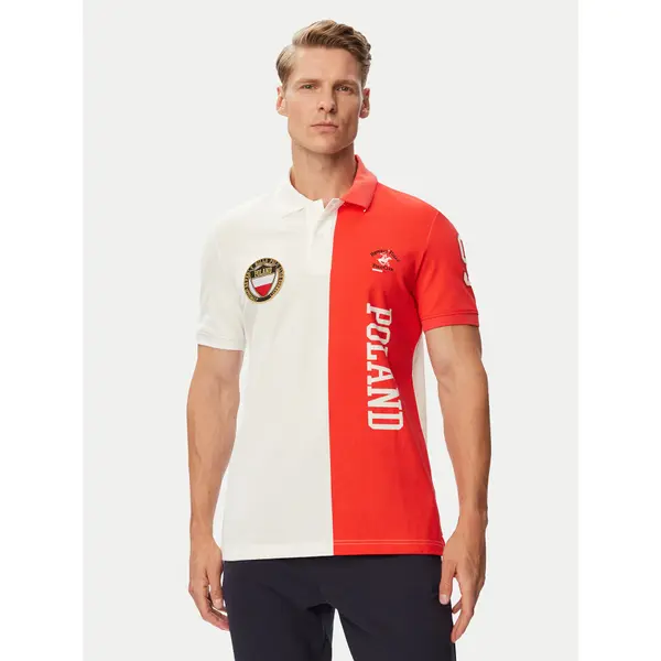 Beverly Hills Polo Club Beverly Hills Polo Club Polo F-SS26M-P0005 Bijela Regular Fit