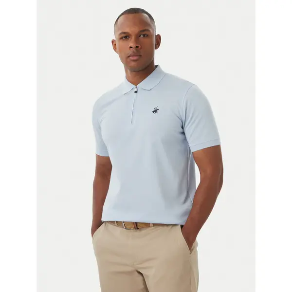 Beverly Hills Polo Club Beverly Hills Polo Club Polo M2734 Svijetlo plava Regular Fit