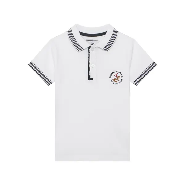 Beverly Hills Polo Club Beverly Hills Polo Club Polo P-SS26B-P424108 Bijela Regular Fit