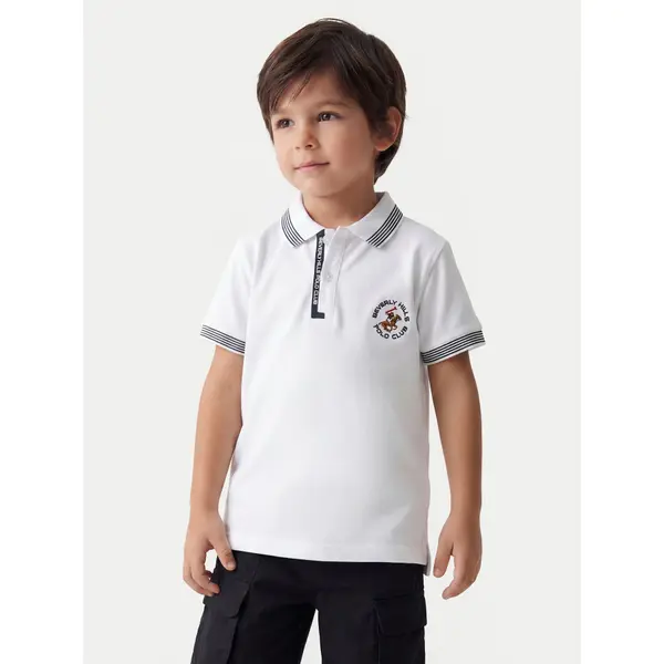 Beverly Hills Polo Club Beverly Hills Polo Club Polo P-SS26B-P424108 Bijela Regular Fit