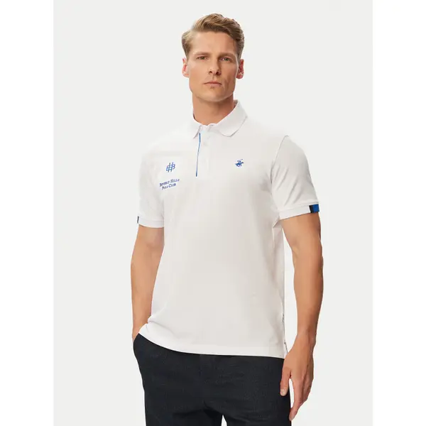 Beverly Hills Polo Club Beverly Hills Polo Club Polo P-SS26M-P2770 Bijela Regular Fit