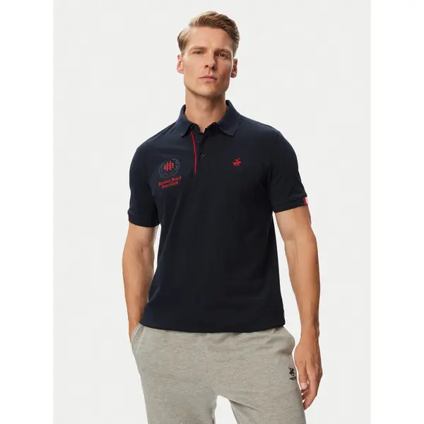 Beverly Hills Polo Club Beverly Hills Polo Club Polo P-SS26M-P2770 Tamnoplava Regular Fit