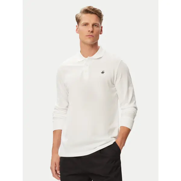 Beverly Hills Polo Club Beverly Hills Polo Club Polo P-SS26M-P424125 Bijela Regular Fit