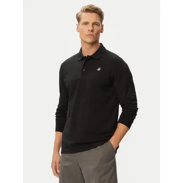 Beverly Hills Polo Club Beverly Hills Polo Club Polo P-SS26M-P424125 Crna Regular Fit