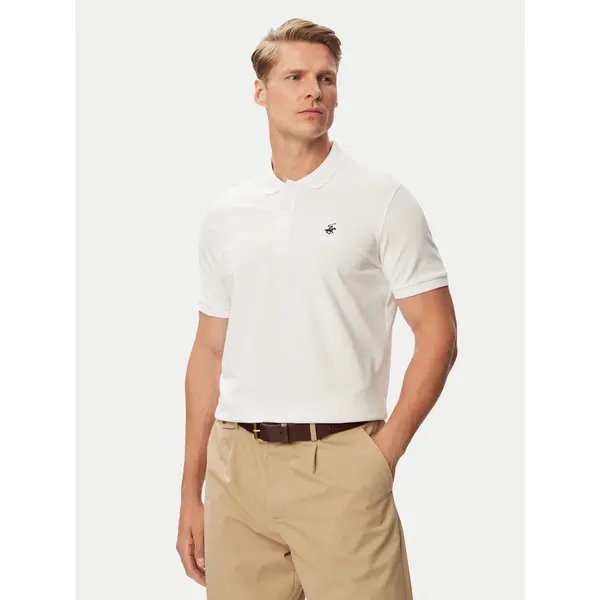 Beverly Hills Polo Club Beverly Hills Polo Club Polo P-SS26M-P42560 Bijela Regular Fit