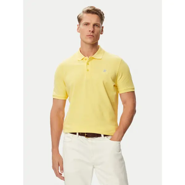 Beverly Hills Polo Club Beverly Hills Polo Club Polo P-SS26M-P42560_BBU Žuta Regular Fit
