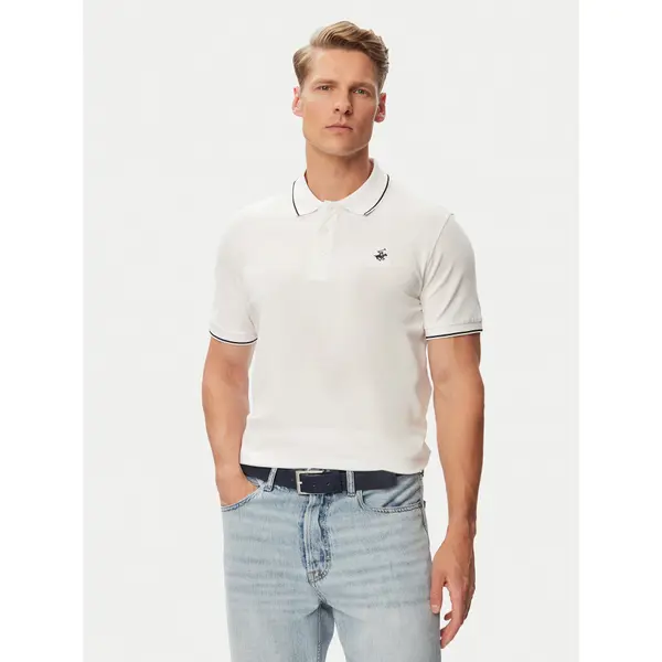 Beverly Hills Polo Club Beverly Hills Polo Club Polo P-SS26M-P42561 Bijela Regular Fit