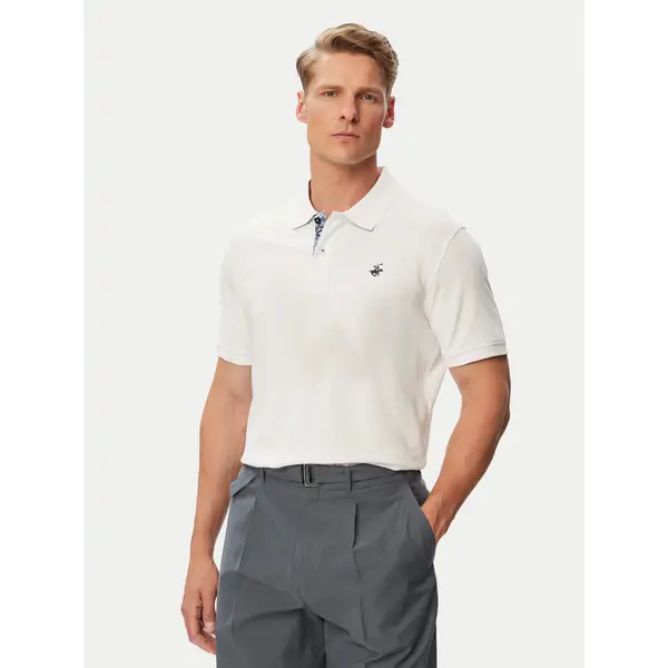 Beverly Hills Polo Club Beverly Hills Polo Club Polo P-SS26M-P450106 Bijela Regular Fit