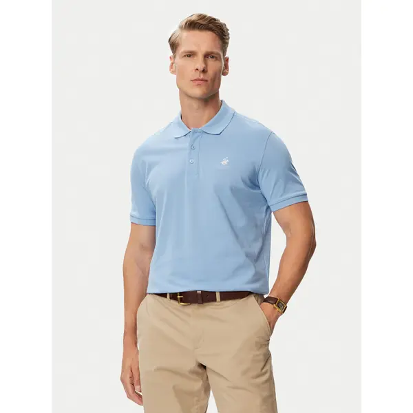 Beverly Hills Polo Club Beverly Hills Polo Club Polo P-SS26M-P450124 Svijetlo plava Regular Fit