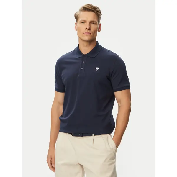Beverly Hills Polo Club Beverly Hills Polo Club Polo P-SS26M-P450124 Tamnoplava Regular Fit