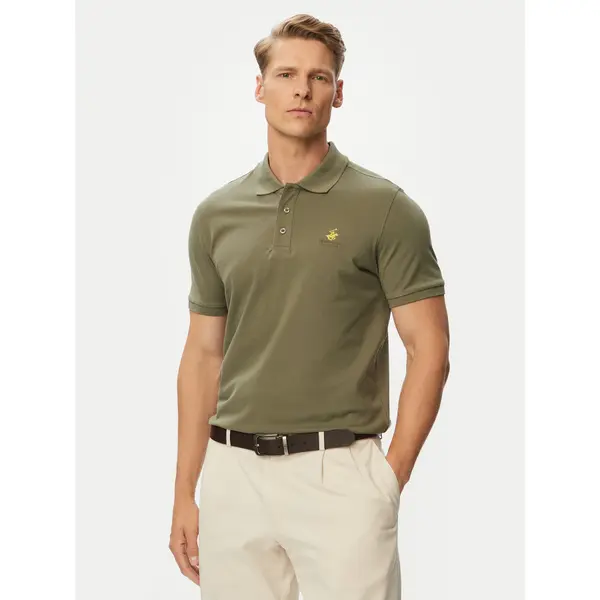 Beverly Hills Polo Club Beverly Hills Polo Club Polo P-SS26M-P450124 Zelena Regular Fit