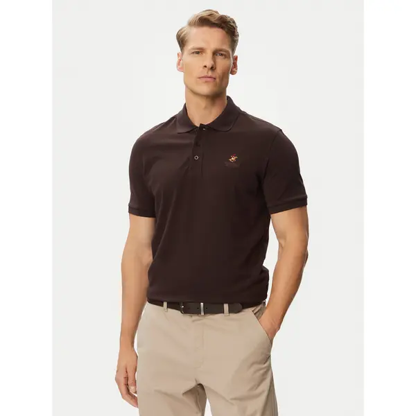 Beverly Hills Polo Club Beverly Hills Polo Club Polo P-SS26M-P4501247 Tamno smeđa Regular Fit