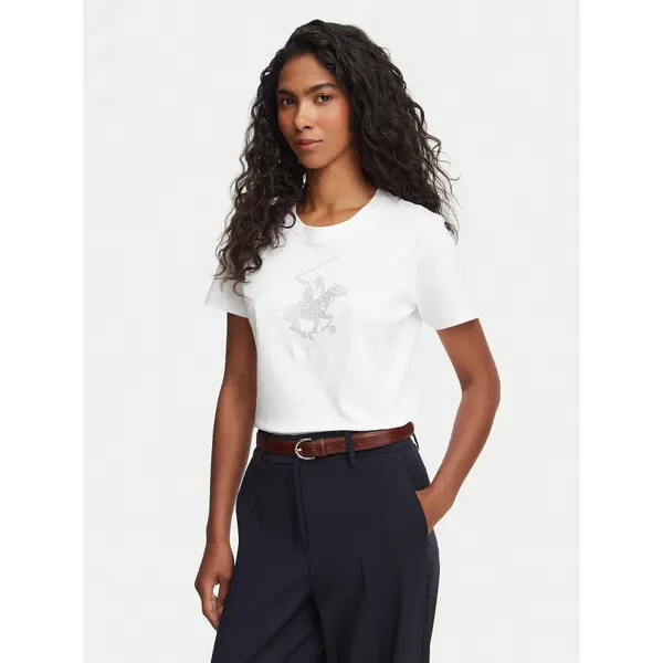 Beverly Hills Polo Club Beverly Hills Polo Club T-shirt L1608-HR Bijela Regular Fit