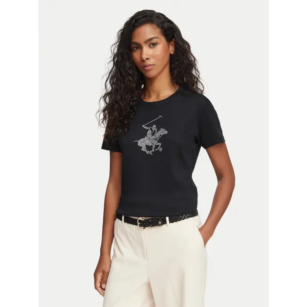 Beverly Hills Polo Club Beverly Hills Polo Club T-shirt L1608-HR Crna Regular Fit
