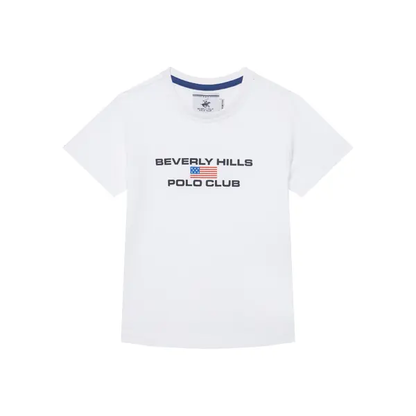 Beverly Hills Polo Club Beverly Hills Polo Club T-shirt P-SS26B-TS0132 Bijela Regular Fit