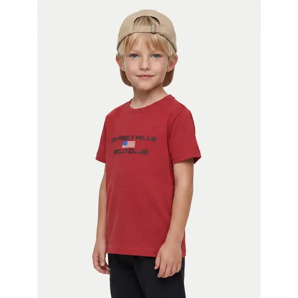 Beverly Hills Polo Club Beverly Hills Polo Club T-shirt P-SS26B-TS0132 Crvena Regular Fit