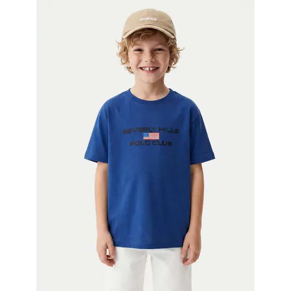 Beverly Hills Polo Club Beverly Hills Polo Club T-shirt P-SS26B-TS0132 Plava Regular Fit