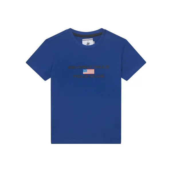 Beverly Hills Polo Club Beverly Hills Polo Club T-shirt P-SS26B-TS0132 Plava Regular Fit