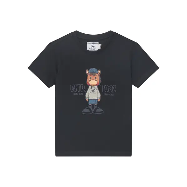 Beverly Hills Polo Club Beverly Hills Polo Club T-shirt P-SS26B-TS0135 Tamnoplava Regular Fit