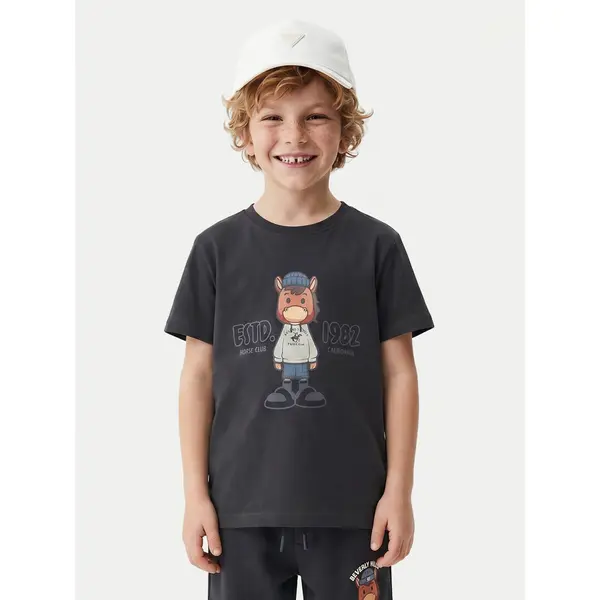 Beverly Hills Polo Club Beverly Hills Polo Club T-shirt P-SS26B-TS0135 Tamnoplava Regular Fit