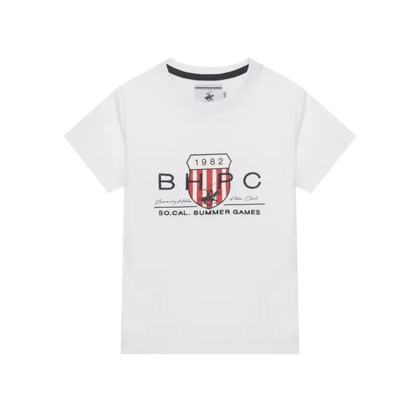 Beverly Hills Polo Club Beverly Hills Polo Club T-shirt P-SS26B-TS414011 Bijela Regular Fit