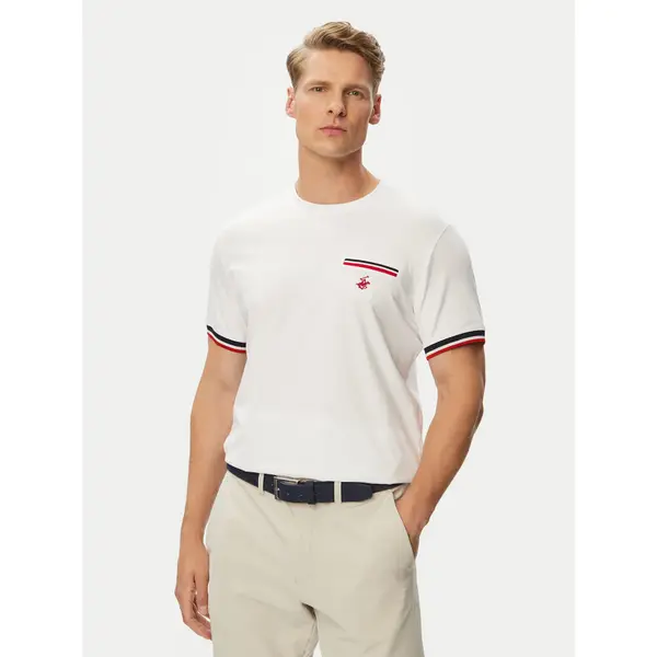 Beverly Hills Polo Club Beverly Hills Polo Club T-shirt P-SS26M-TS0112 Bijela Regular Fit