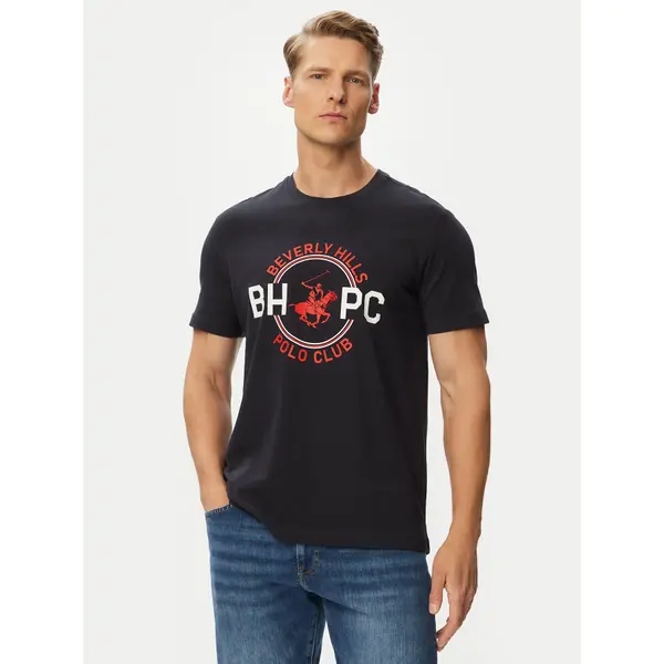 Beverly Hills Polo Club Beverly Hills Polo Club T-shirt P-SS26M-TS1258 Tamnoplava Regular Fit