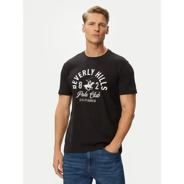 Beverly Hills Polo Club Beverly Hills Polo Club T-shirt P-SS26M-TS1290 Crna Regular Fit