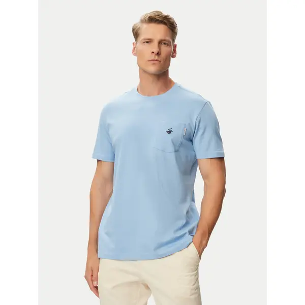 Beverly Hills Polo Club Beverly Hills Polo Club T-shirt P-SS26M-TS414000 Svijetlo plava Regular Fit