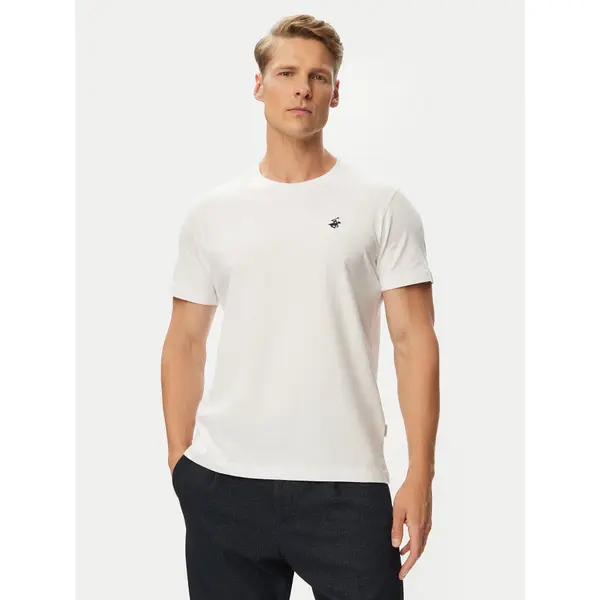 Beverly Hills Polo Club Beverly Hills Polo Club T-shirt P-SS26M-TS41740 Bijela Regular Fit