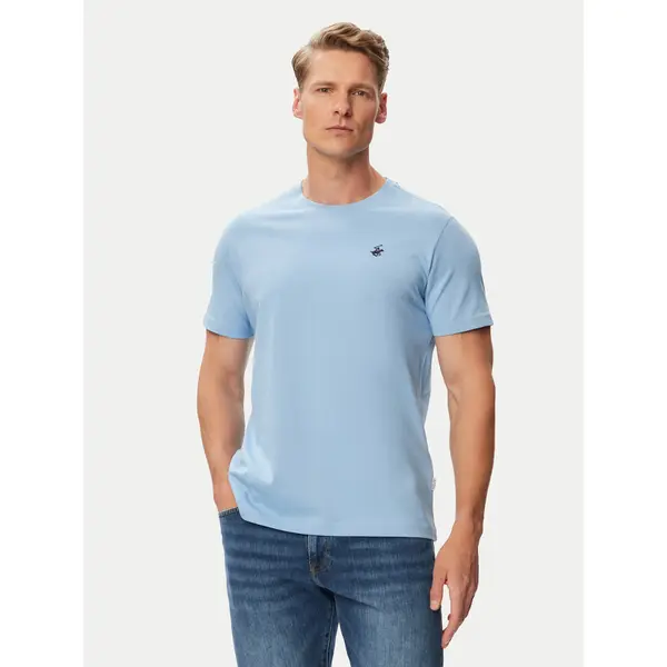 Beverly Hills Polo Club Beverly Hills Polo Club T-shirt P-SS26M-TS41740 Plava Regular Fit