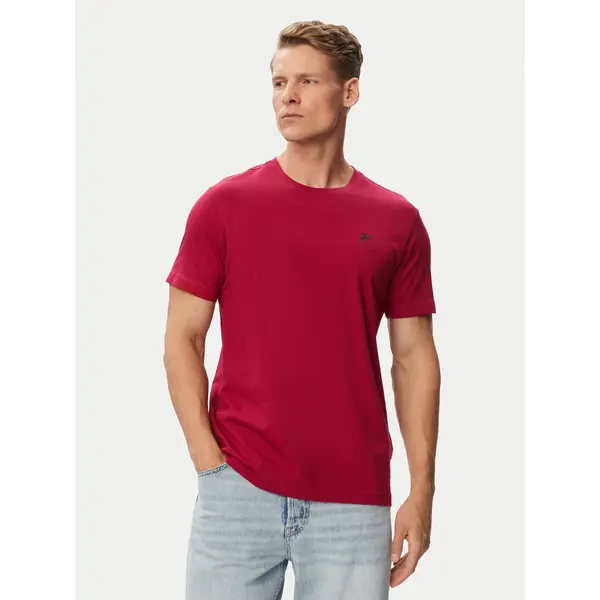 Beverly Hills Polo Club Beverly Hills Polo Club T-shirt P-SS26M-TS41740 Tamnocrvena Regular Fit