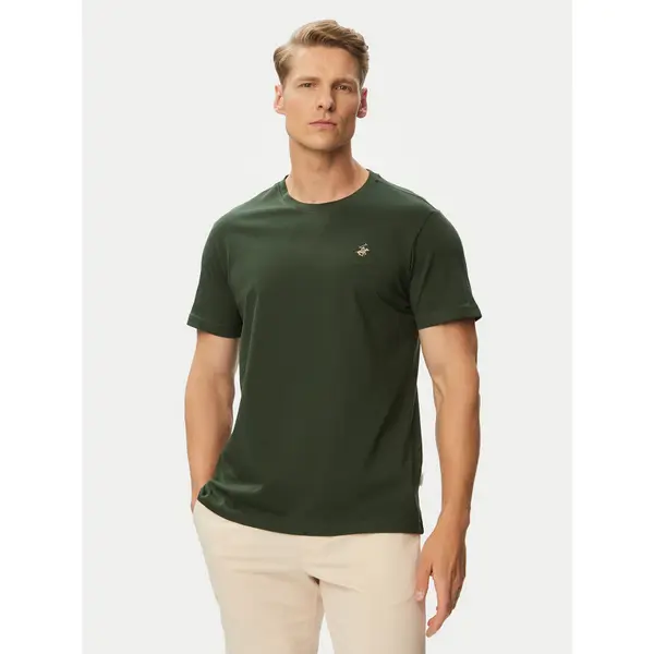 Beverly Hills Polo Club Beverly Hills Polo Club T-shirt P-SS26M-TS41740 Zelena Regular Fit