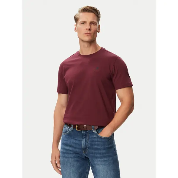 Beverly Hills Polo Club Beverly Hills Polo Club T-shirt P-SS26M-TS41740FIG Tamnocrvena Regular Fit