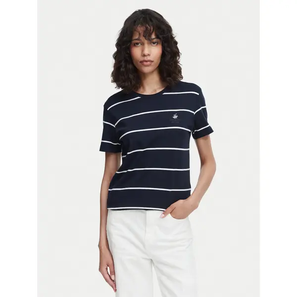 Beverly Hills Polo Club Beverly Hills Polo Club T-shirt P-SS26W-TS0162 Tamnoplava Regular Fit