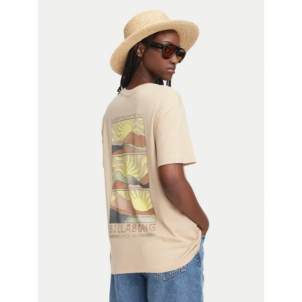 Billabong Billabong T-shirt Sun Phased EBJZT00423 Bež Oversize