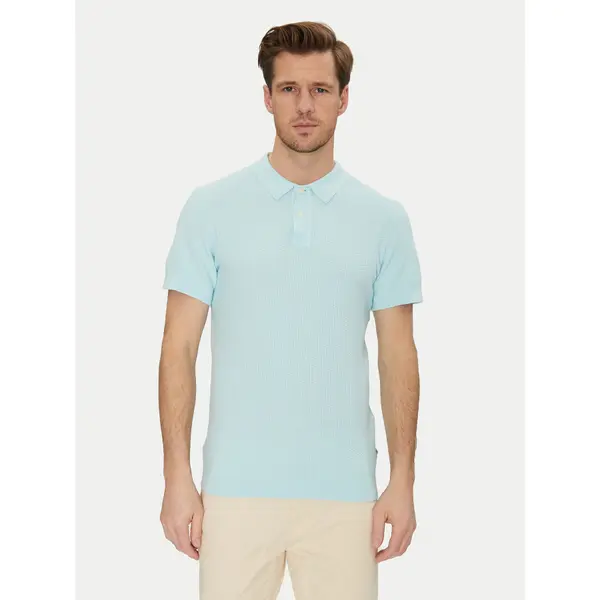 Blend Blend Polo 20718361 Tirkizna Regular Fit