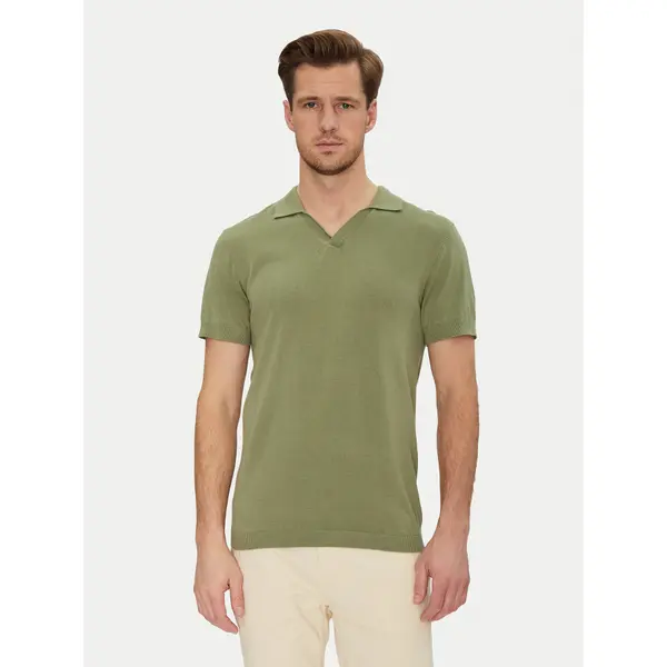 Blend Blend Polo 20718362 Zelena Regular Fit