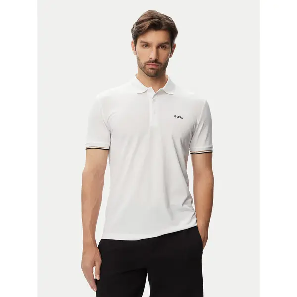 Boss BOSS Polo Game 1 50564785 Bijela Slim Fit