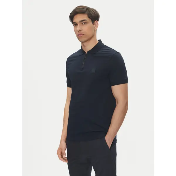 Boss BOSS Polo Passerzip 50537507 Tamnoplava Slim Fit