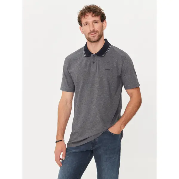Boss Boss Polo Peoxfordnew 50507814 Tamnoplava Relaxed Fit