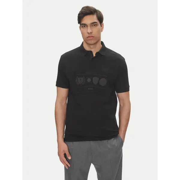 Boss BOSS Polo Percy Heritage 50538111 Crna Relaxed Fit