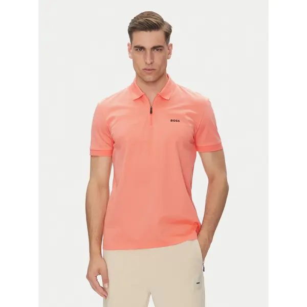 Boss BOSS Polo Philix Pima 50538177 Narančasta Regular Fit