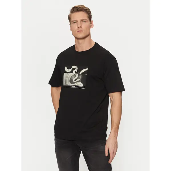 Boss BOSS T-shirt 50534919 Crna Regular Fit