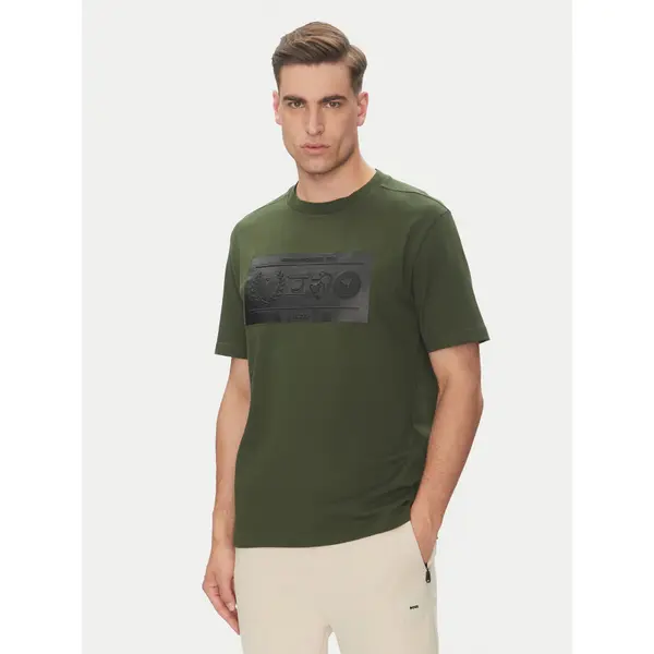 Boss BOSS T-shirt 50538112 Zelena Regular Fit