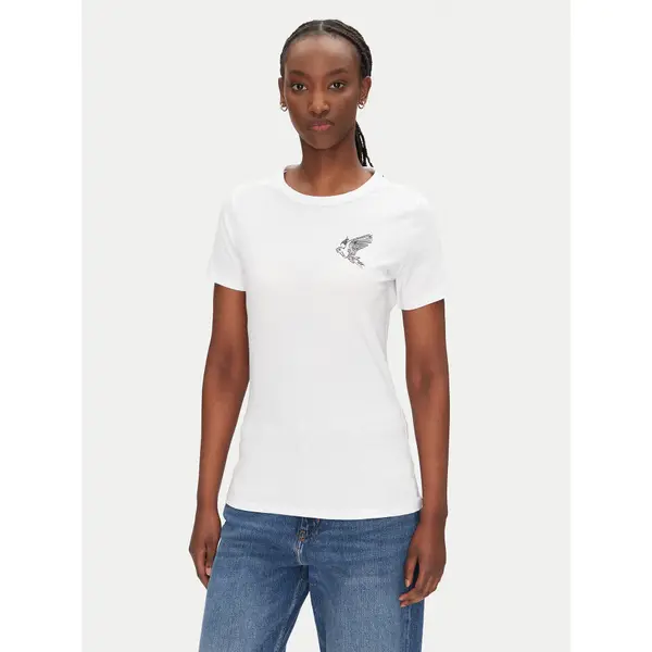 Boss BOSS T-shirt C_Elogo_21 50540260 Bijela Slim Fit
